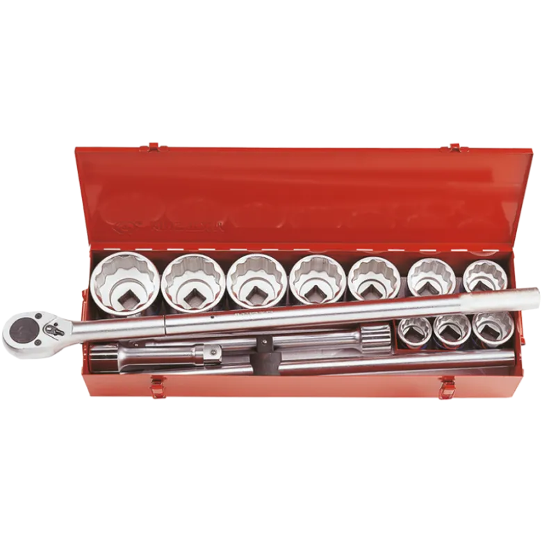 Coffret De Douilles 1" 12 Pans 14 Pièces King Tony - 8015MR