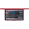 Coffret De Douilles 12 Pans 1/2" Pouce Et Mm 42 Pcs King Tony - 4042CR02