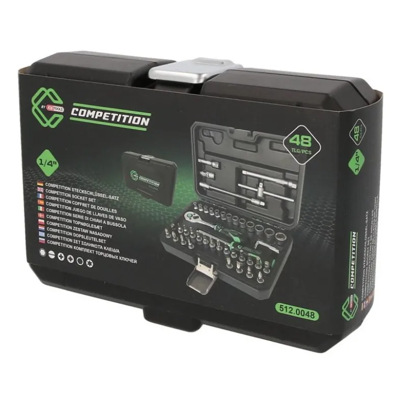Coffret de douilles 1/4" 48pcs COMPETITION - 512.0048