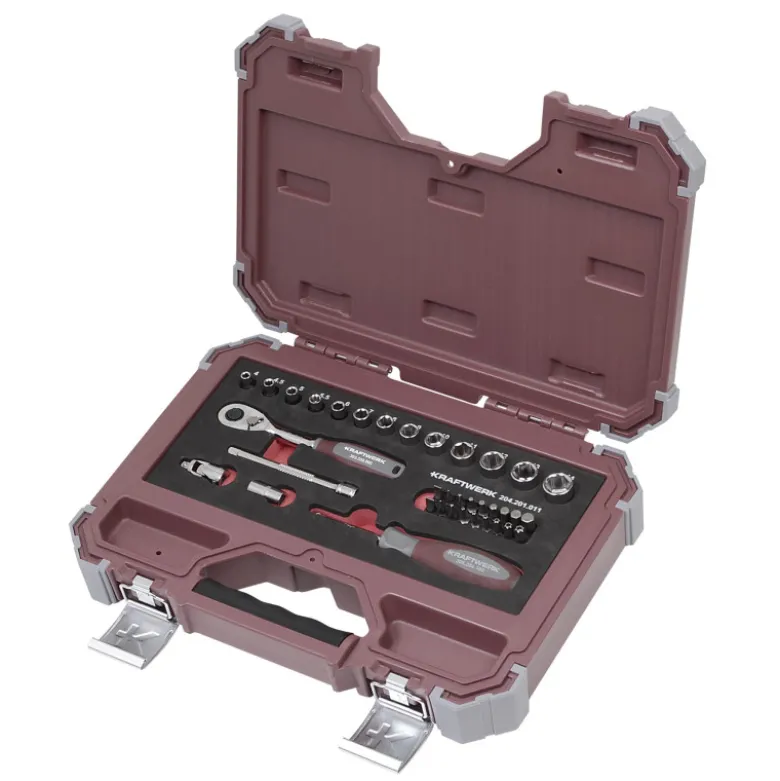 Coffret de douilles 1/4", 36 pcs KRAFTWERK - 204.201.011
