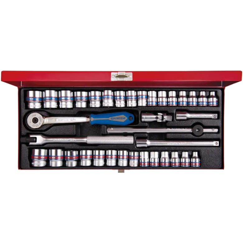 Coffret De Douilles 3/8" 36pcs 12 Pans King Tony - 3036CR02