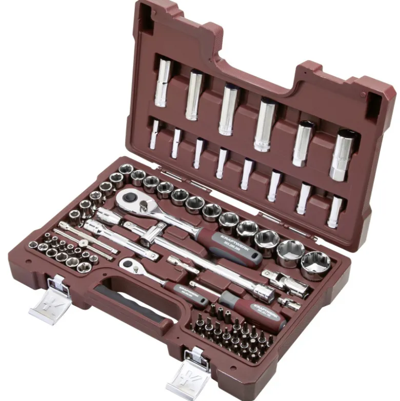 Coffret de douilles Pro-Line, 1/4“+1/2“, 80 pcs KRAFTWERK 204.203.600