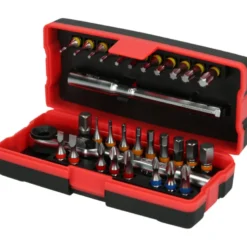 Coffret de 28 embouts de vissage 1/4'' à code couleur TORSIONpower® KS Tools 918.3015