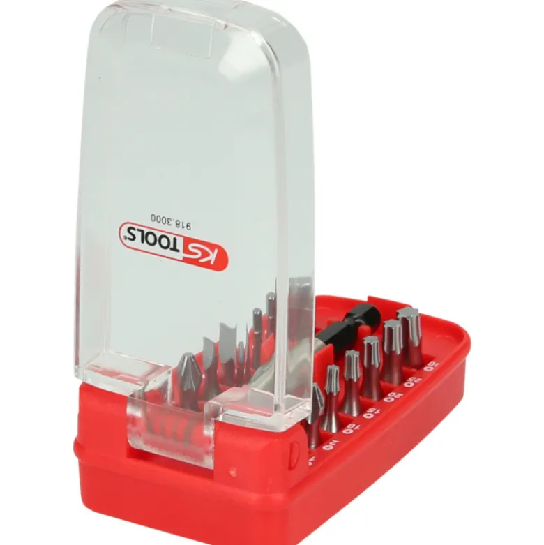 Coffret d'embouts de vissage code couleur 15 pièces KS TOOLS 918.3000
