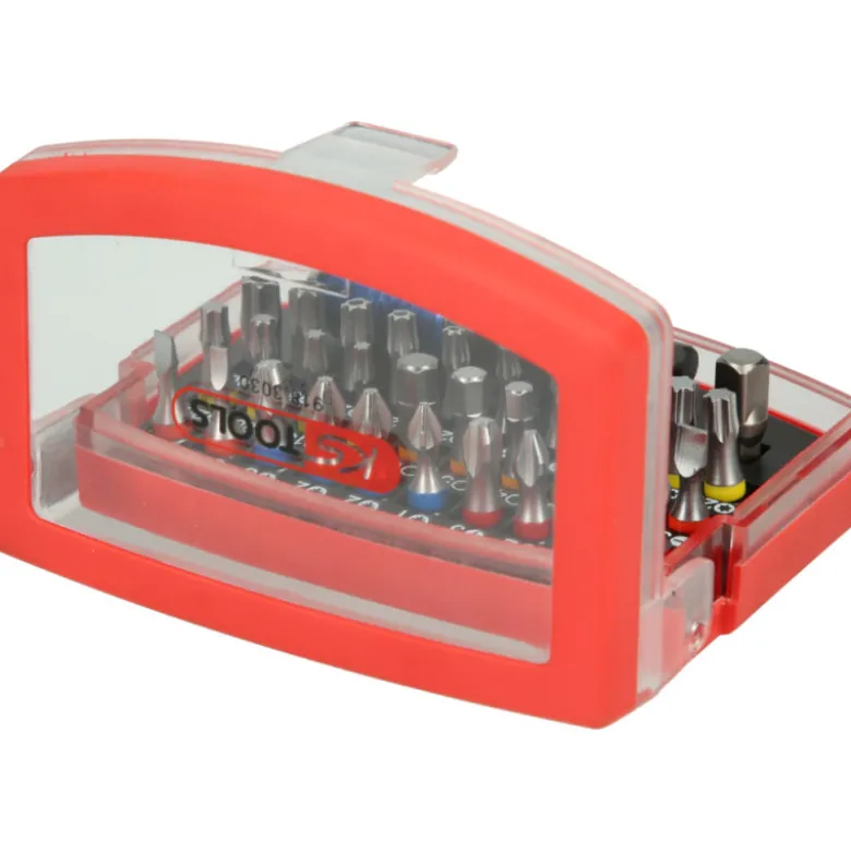 Coffret d'embouts de vissage code couleur Torsionpower 1/4" 32 pièces KS TOOLS 918.3030
