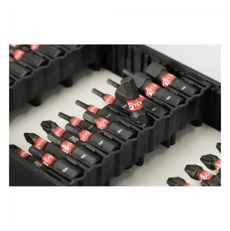 Coffret d'embouts de vissage à chocs 1/4'', 76 pièces KS TOOLS - 515.2302F