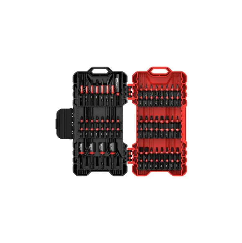 Coffret d'embouts de vissage à chocs 1/4'', 76 pièces KS TOOLS - 515.2302F