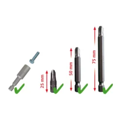 Coffret d’embouts de vissage 208pcs BRILLIANT TOOLS - BT053208