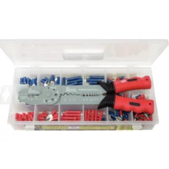 Coffret de Pince à sertir standard pour cosses pré-isolées et 270 cosses KS TOOLS 115.1230