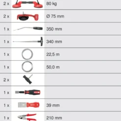 Coffret de réparation de pare brise 13 pièces KS TOOLS 140.1065