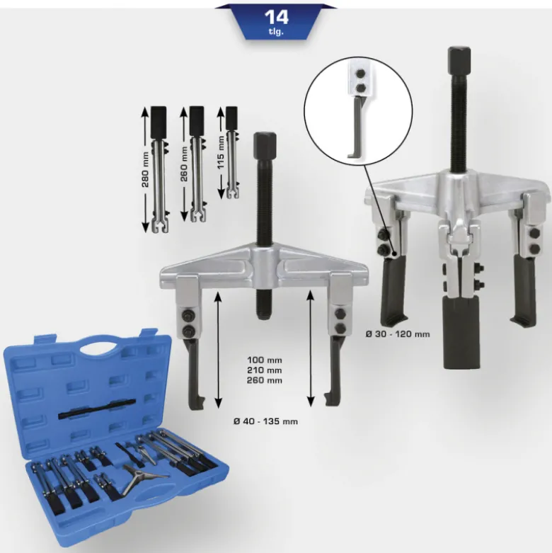 Coffret d'extrateur universel 14pcs BRILLIANT TOOLS - BT631000