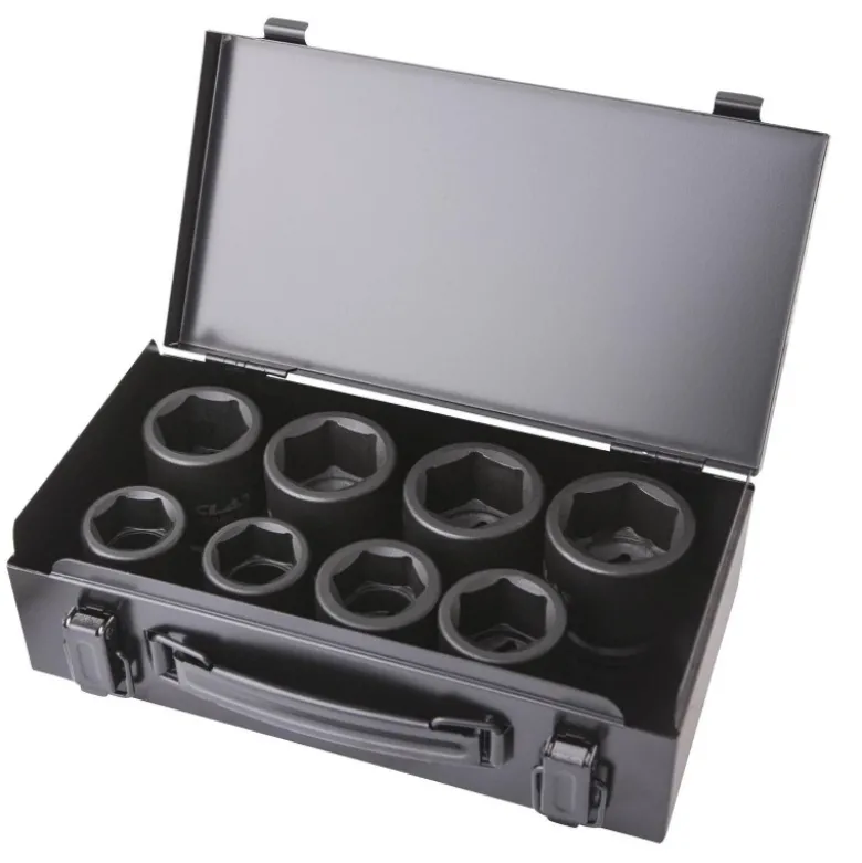 Coffret douilles choc 6 pans 26-38mm 3/4" (8 pcs) CLAS OS 3400