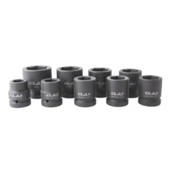 Coffret douilles choc 6 pans 24-50mm 1" (9 pcs) CLAS OS 3500