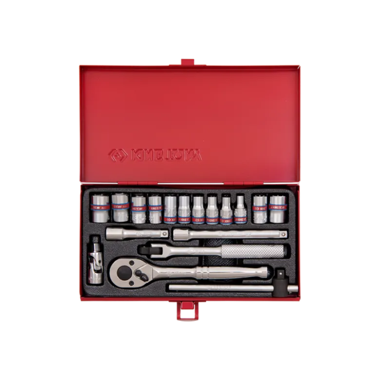 Coffret Douilles 1/4" 18 Pièces En Pouce King Tony - 2519SR