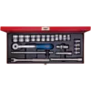 Coffret 3/8" Douilles 22 Pièces King Tony - 3523MR01