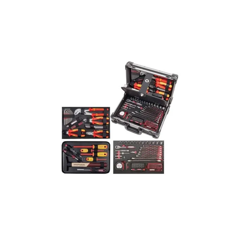Coffret d'outils isolés Pro Line 1/4", 123 pièces - KRAFTWERK 3944.3