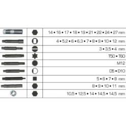 Coffret d’outils pour amortisseur 39 pcs BRILLIANT TOOLS - BT651050