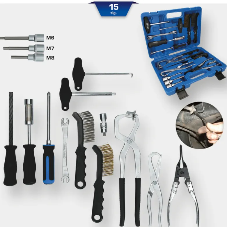Coffret d’outils pour tambours et disques de frein 15 pcs BRILLIANT TOOLS - BT701250