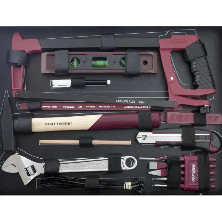 Coffret d'outils professionnels avec perceuse BOSCH 264 pièces KRAFTWERK 3949