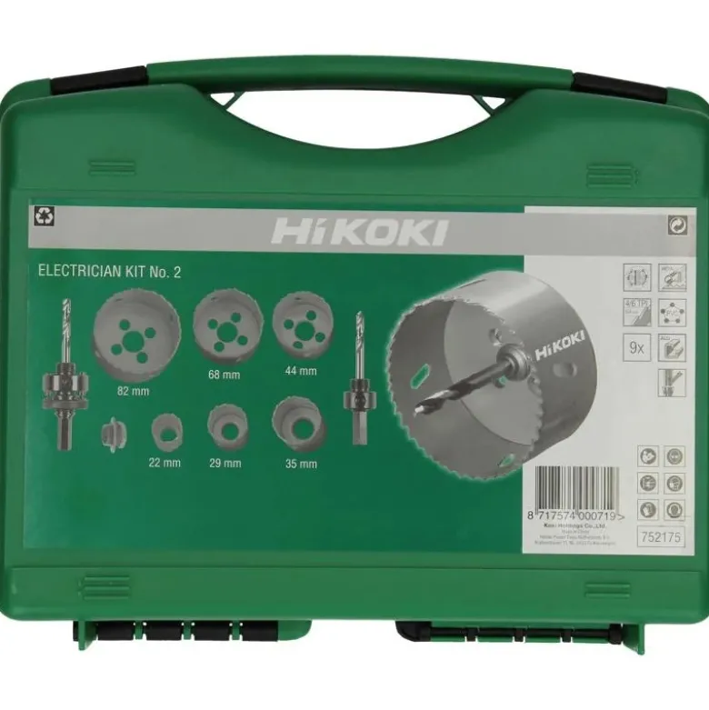 Coffret électricien scies cloche trépans BiM (9 pcs) HIKOKI - 4101075