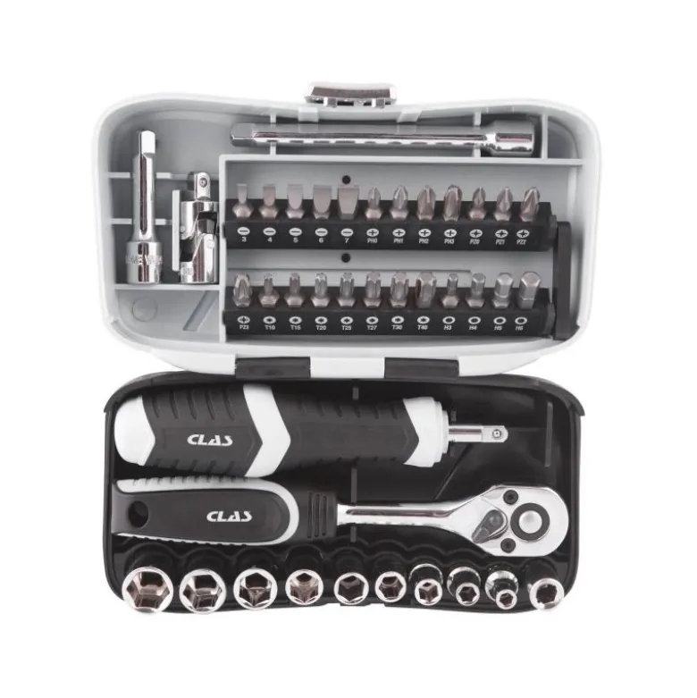 Coffret Mini Cliquet 1/4", Douilles, Embouts (39PCS) CLAS - OS 1050