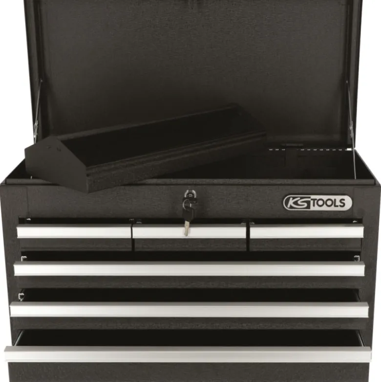 Coffret à outils 6 tiroirs avec compartiment supérieur KS TOOLS 891.0006
