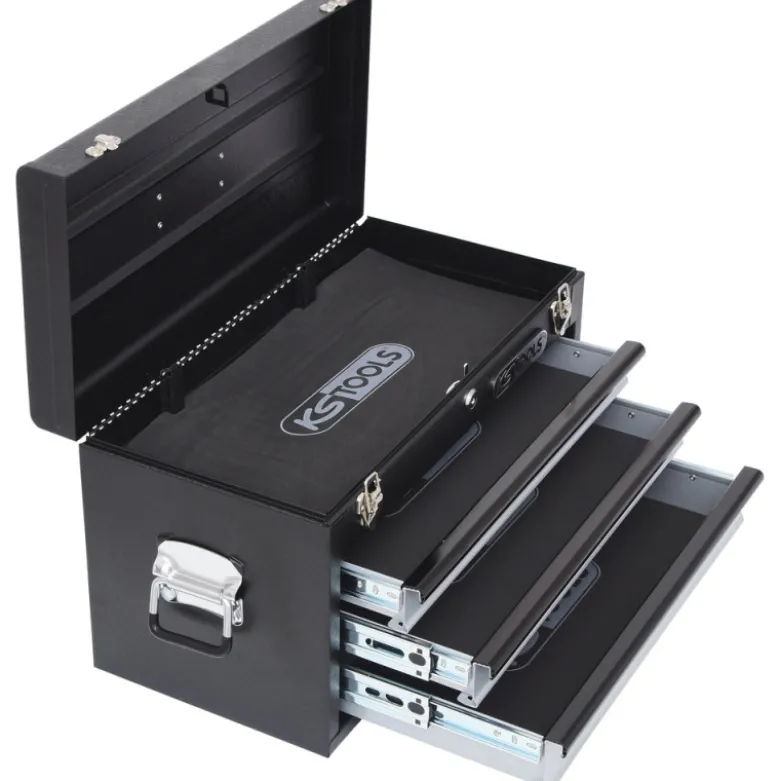 Coffret à outils 3 tiroirs avec compartiment supérieur KS TOOLS 891.0003