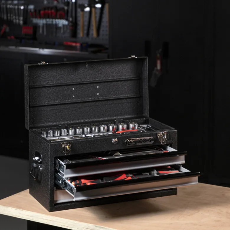 Coffret à outils 3 tiroirs avec compartiment supérieur KS TOOLS 891.0003