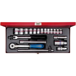 Coffret 3/8" 12 Pans 20 Pièces 1/4" À 7/8" King Tony - 3020SR01