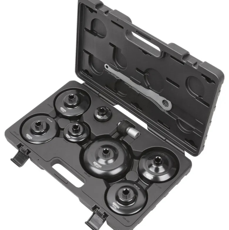 Coffret 9 pièces de cloches pour filtre à huile KS TOOLS 150.9290