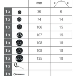 Coffret 9 pièces de cloches pour filtre à huile KS TOOLS 150.9290