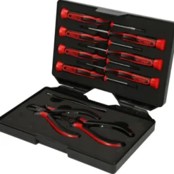 Coffret 10 Pièces de pinces et tournevis électroniques KS TOOLS 500.7180