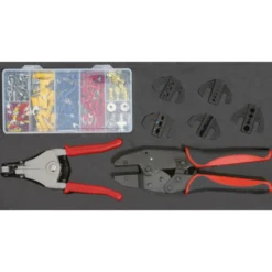 Coffret 8 pièces de pinces à sertir et à dénuder automatiques KS TOOLS 115.1400