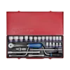 Coffret 1/2" 24 Pièces Douilles + Accessoires 10 À 32Mm King Tony - 4325MR03