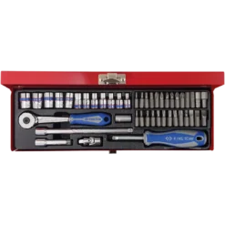 Coffret 1/4" 45 Pièces Douilles Et Embouts King Tony - 2545MR10
