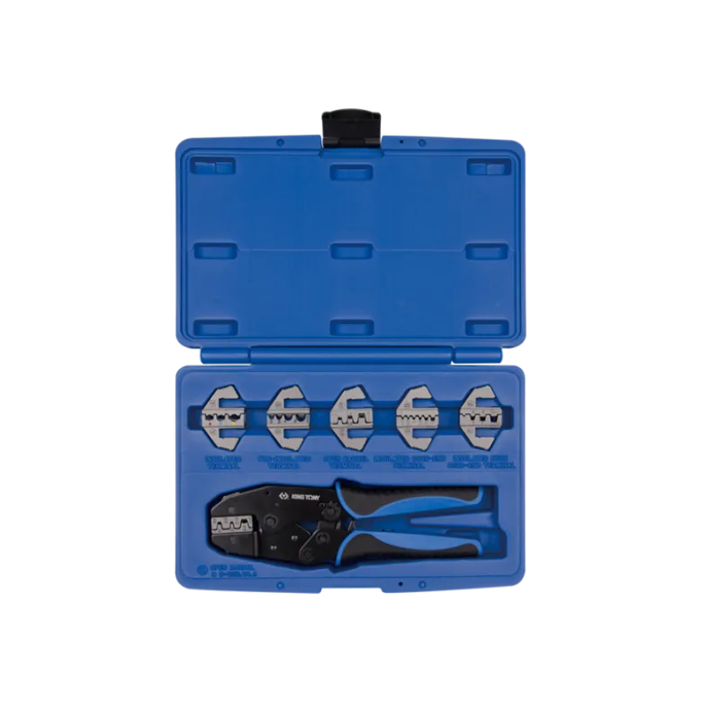 Coffret Pince À Sertir - 6 Matrices Interchangeables - 7Pcs King Tony - 42107GX