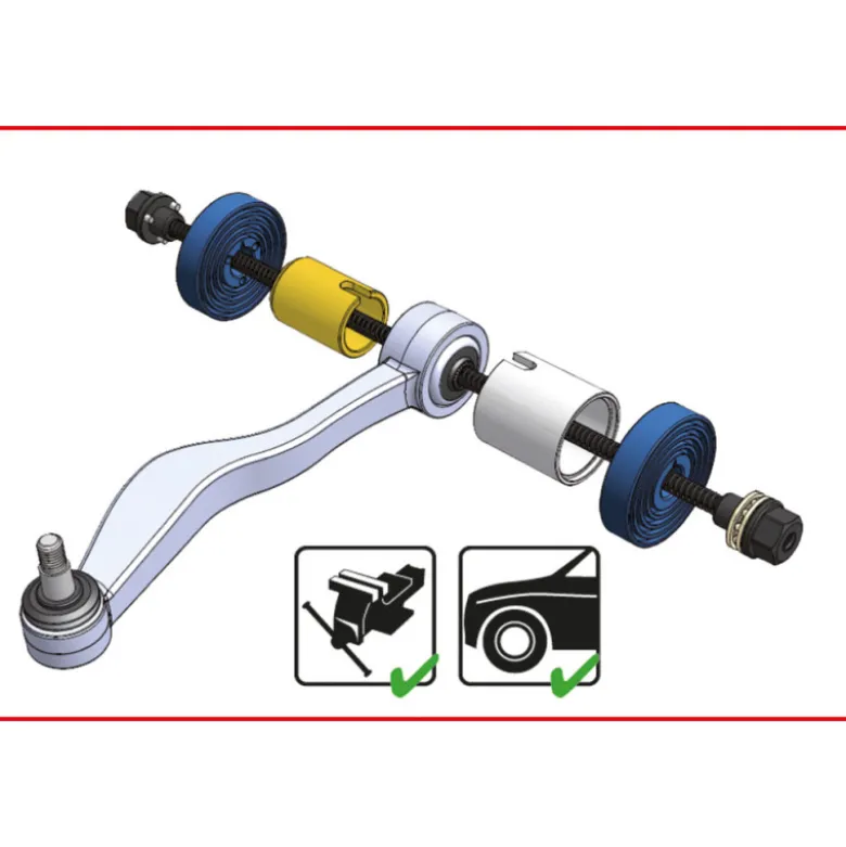 Coffret pour le montage et le démontage des roulements 29 pièces KS TOOLS 700.1550