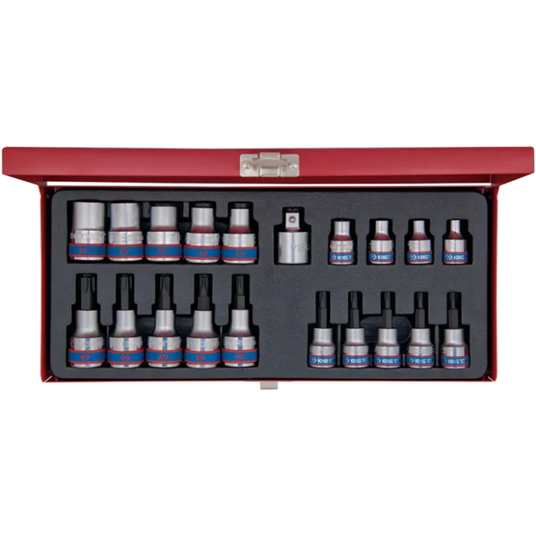 Coffret 3/8-1/2 Torx 20 Pièces King Tony - 7120PR