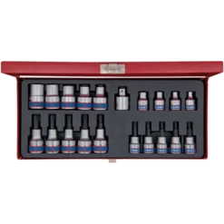 Coffret 3/8-1/2 Torx Tamper 20 Pièces King Tony - 7120PR01