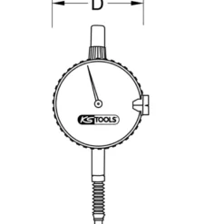 Comparateur à cadran 0 - 10 mm KS TOOLS 300.0560