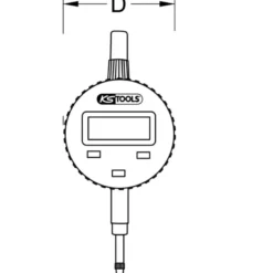 Comparateur digital 0 - 10 mm KS TOOLS 300.0565