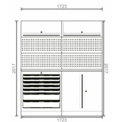 Composition de rangement SRM 1,72 m - KS TOOLS 810.8049