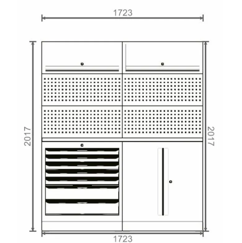 Composition de rangement SRM 1,72 m - KS TOOLS 810.8049