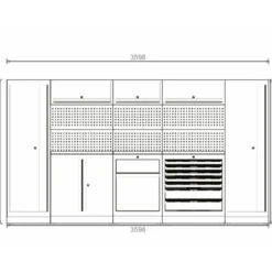 Composition de rangement SRM 3.6M - KS TOOLS 810.8053