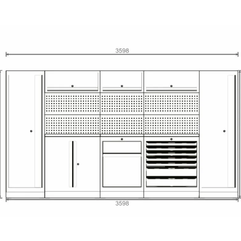 Composition de rangement SRM 3.6M - KS TOOLS 810.8053