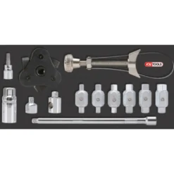 Composition d'outils de service rapide 5 tiroirs pour servante, 283 pièces KS TOOLS 714.0283