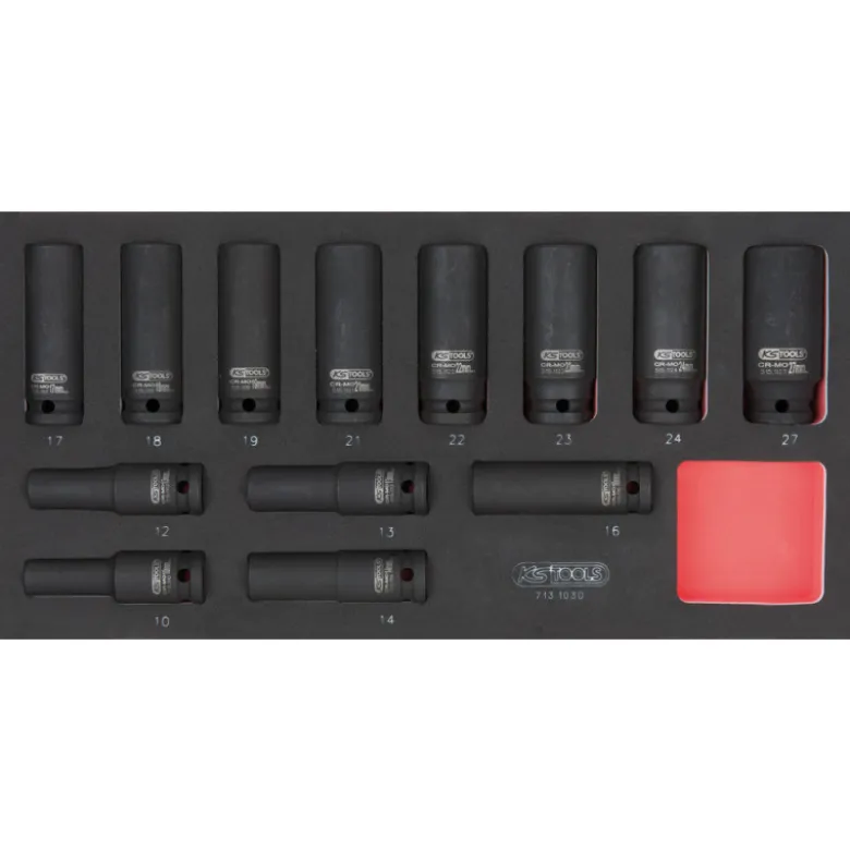 Composition d'outils de service rapide 5 tiroirs pour servante, 283 pièces KS TOOLS 714.0283