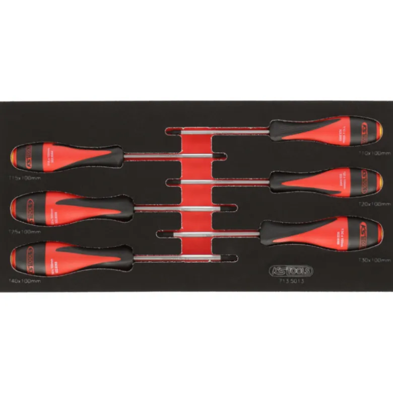 Composition d'outils de service rapide 5 tiroirs pour servante, 283 pièces KS TOOLS 714.0283