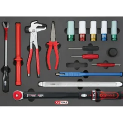 Composition d'outils de service rapide 5 tiroirs pour servante, 283 pièces KS TOOLS 714.0283