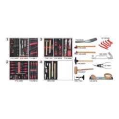 Composition d'Outils pour Carrosserie - 166 Pièces KS Tools - 714.0154
